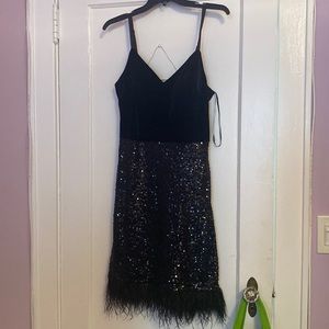 Black cocktail dress